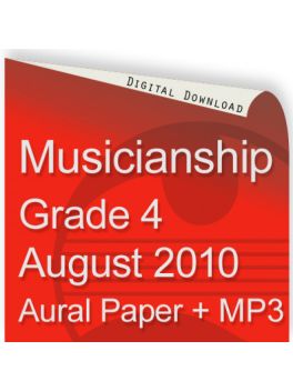 Musicianship August 2010 Grade 4 Aural