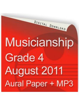 Musicianship August 2011 Grade 4 Aural