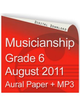 Musicianship August 2011 Grade 6 Aural