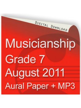 Musicianship August 2011 Grade 7 Aural