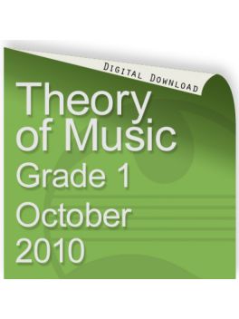 Theory of Music October 2010 Grade 1