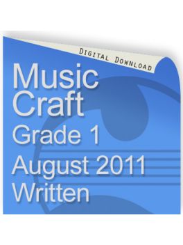 Music Craft August 2011 Grade 1 Written