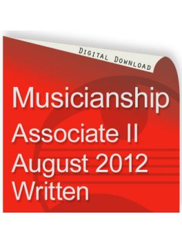 Musicianship August 2012 Associate Section II Written