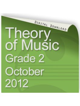 Theory of Music October 2012 Grade 2
