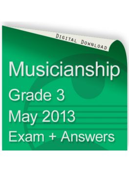 Musicianship May 2013 Grade 3 Written
