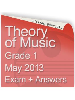 Theory of Music May 2013 Grade 1