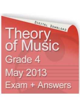 Theory of Music May 2013 Grade 4