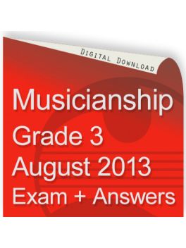 Musicianship August 2013 Grade 3