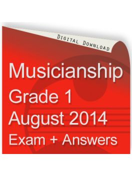 Musicianship August 2014 Grade 1