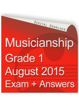 Musicianship August 2015 Grade 1
