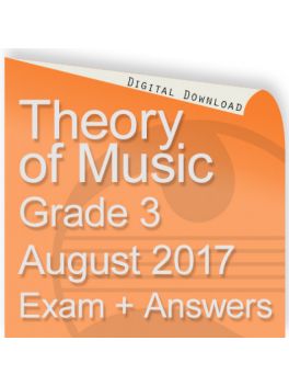 Theory of Music August 2017 Grade 3