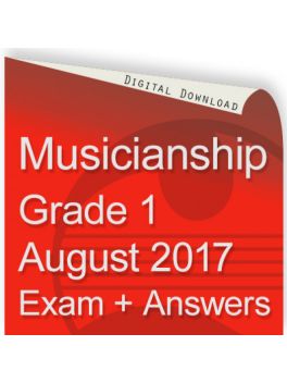 Musicianship August 2017 Grade 1
