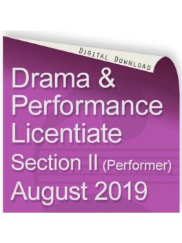 Drama and Performance Licentiate August 2019 (Performer)