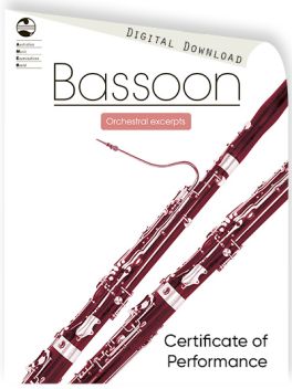 Bassoon Orchestral Excerpts Certificate of Performance